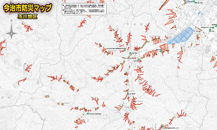 玉川防災マップPDFを開く